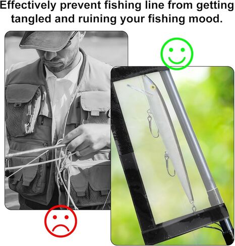 6pcs Clear Fishing Lure Wraps, Transparent Lure Covers Bait Gloves Fish Hook Storage Protectors Pole Sleeve Guard to Keep Fishermen Fishing Safe for Rod in Saudi Arabia