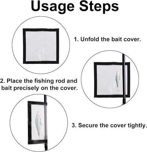 6pcs Clear Fishing Lure Wraps, Transparent Lure Covers Bait Gloves Fish Hook Storage Protectors Pole Sleeve Guard to Keep Fishermen Fishing Safe for Rod in Saudi Arabia
