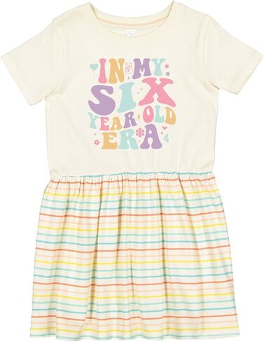 inktastic in My 6 Year Old Era Toddler Dress in Saudi Arabia