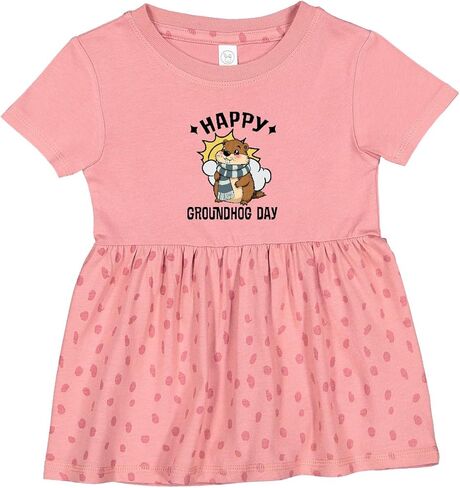 inktastic 2026 Happy Groundhog Day Infant Dress in Saudi Arabia