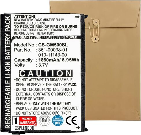 XPS Replacement Battery Compatible with Nuvi 500, Nuni 550, Zumo 600, Zumo 650, Zumo 660, Nuvi 510, Aera 500, Aera 550, Zumo 220, Zumo 660LM PN 010-11143-00 361-00038-01 in Saudi Arabia