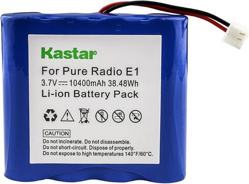 بطارية Kastar قطعة واحدة بديلة لبطارية E1 النقية، Evoc 1S، EVOKE-1S Marshall، EvocE-1S، Evoce 2S، Evoc Flow، Evoc Mio by Orla Kiely، Evoc Mio Union Jack، One Flow، Sensia، Verona، VL-60924 in Kuwait