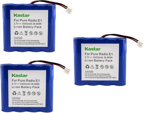 بطارية Kastar قطعة واحدة بديلة لبطارية E1 النقية، Evoc 1S، EVOKE-1S Marshall، EvocE-1S، Evoce 2S، Evoc Flow، Evoc Mio by Orla Kiely، Evoc Mio Union Jack، One Flow، Sensia، Verona، VL-60924 in Kuwait