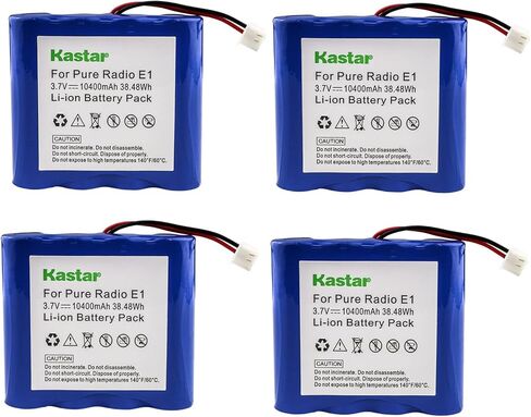 بطارية Kastar قطعة واحدة بديلة لبطارية E1 النقية، Evoc 1S، EVOKE-1S Marshall، EvocE-1S، Evoce 2S، Evoc Flow، Evoc Mio by Orla Kiely، Evoc Mio Union Jack، One Flow، Sensia، Verona، VL-60924 in Kuwait