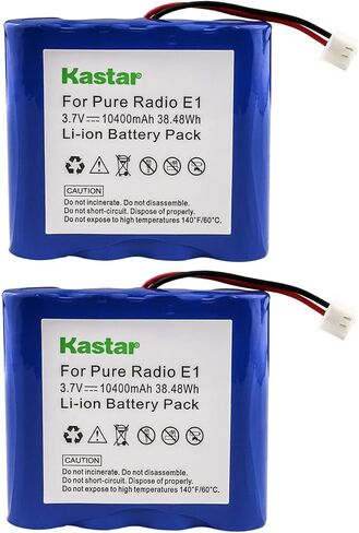 بطارية Kastar قطعة واحدة بديلة لبطارية E1 النقية، Evoc 1S، EVOKE-1S Marshall، EvocE-1S، Evoce 2S، Evoc Flow، Evoc Mio by Orla Kiely، Evoc Mio Union Jack، One Flow، Sensia، Verona، VL-60924 in Kuwait