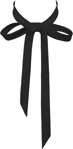 Ties for Women, Self-tie Ribbon Long Bow Tie for Office lady & School Girls T-shir or Uniform Accessory W-B-T1 in Saudi Arabia