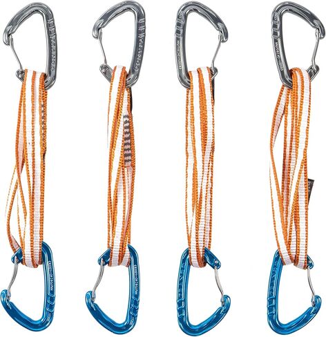 Trango Phase Alpine Draw - Extendable Wiregate Alpine Quickdraw, 60cm Dyneema Sling, 22kN, Rock Climbing & Mountaineering, Single & 4 Pack in Saudi Arabia