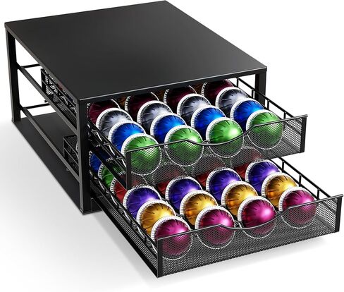 K Cup Holder - Coffee Bar Organizer لـ Confertop - K كوب درج منظم - إكسسوارات محطة القهوة - حاملي كوريج القهوة لجراب العدادات الصغيرة - KPOD KCUP Storage - Coffee Pods Holder in Saudi Arabia