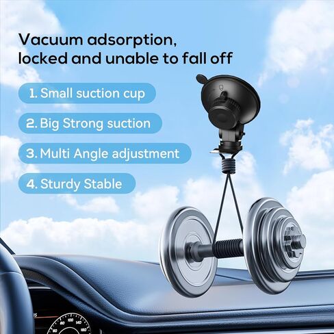 Cobra Radar Mount, Suction Cup Holder for Windshield & Dashboard, Compatible with iRadar ESD SPX RAD 450 480i 380 7800BT Detectors in Saudi Arabia