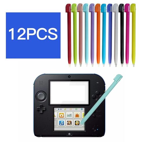 أداء 12 حزمة قلم لمس ملون بديل يناسب نينتندو DS لايت NDSL ملحقات ألعاب الفيديو، Zafina-UP أحدث بديل in Kuwait