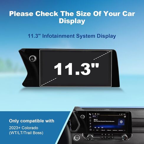 (2pcs) 2023-2026 Colorado Screen Protector for Chevy Colorado (Only for WT/LT/Trail Boss), 2024 2025 Chevy Colorado Accessories Touch Sensitive&Ultra HD Protective Film 11.3" in Saudi Arabia
