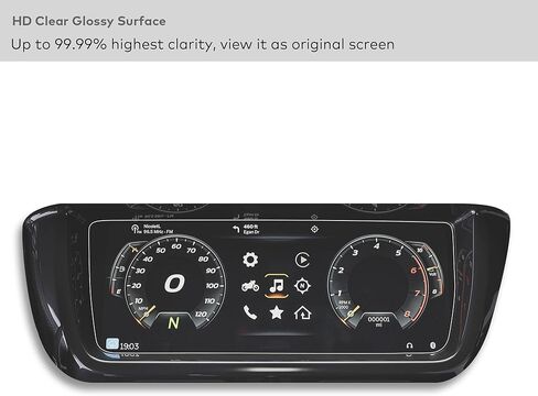 Tempered Glass Screen Protector Compatible with Harley-Davidson FLTRXSTSE Road Glide, CVO Road Glide ST/RR 2024 2025 2026 Instrument 12.3 Inch Touchscreen Anti Scratch/Fingerprint (HD Clear) in Saudi Arabia