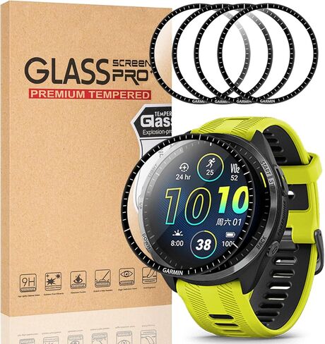 Liuyuxi 4-Pack compatible with Garmin Forerunner 965 Screen Protector, Ultra-thin High Definition Flexible PMMA Watch Film -Not Tempered Glass,Anti-scratch,Bubble-free. in Saudi Arabia