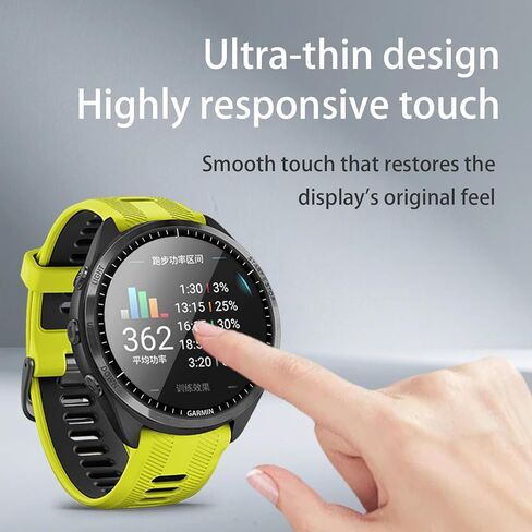 Liuyuxi 4-Pack compatible with Garmin Forerunner 965 Screen Protector, Ultra-thin High Definition Flexible PMMA Watch Film -Not Tempered Glass,Anti-scratch,Bubble-free. in Saudi Arabia