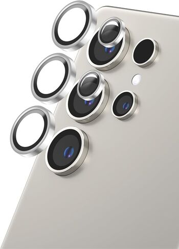 واقي عدسة الكاميرا AMAZINGthing لهاتف Samsung Galaxy S25 Ultra، زجاج مقسى 9H، مضاد للانعكاس، صديق للحافظة، سهل التركيب، أسود in Kuwait