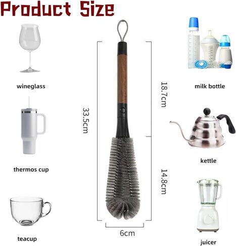 2 in 1 Cleaning Brush, Detachable Dual-Head Brush for Blender Cleaning Brush, Fruit Juicer Machine Clean Brush, Flexible Bendable Cup & Bottles Brush for Kitchen Appliances in Saudi Arabia