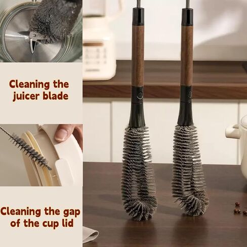 2 in 1 Cleaning Brush, Detachable Dual-Head Brush for Blender Cleaning Brush, Fruit Juicer Machine Clean Brush, Flexible Bendable Cup & Bottles Brush for Kitchen Appliances in Saudi Arabia