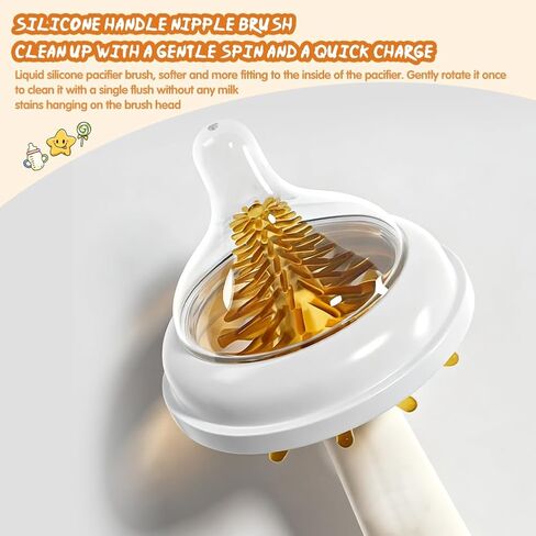 7-in-1 Baby Bottle Brush Set with Silicone Nipple & Straw Brushes, Soap Dispenser, Foldable Drying Rack, Portable Case – for Home & Travel in Saudi Arabia