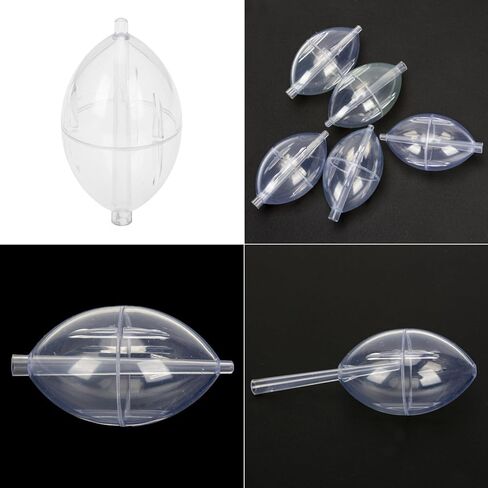 5Pcs Plastics Clear Float Fishings Slip Cast Float Oval Bubble Float Bobbers Buoys Slip Bobbers Strikes in Saudi Arabia