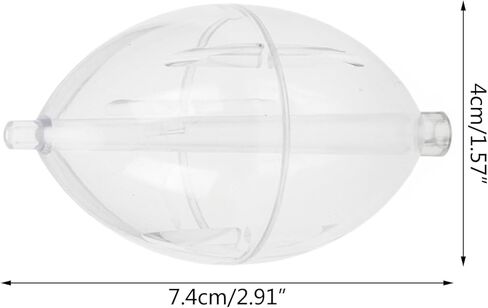 5Pcs Plastics Clear Float Fishings Slip Cast Float Oval Bubble Float Bobbers Buoys Slip Bobbers Strikes in Saudi Arabia