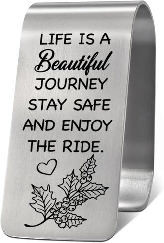 Behind You All Your Memories Before You All Your Dreams Visor Clip for Cars, Birthday Cars Visor Clip Gifts for Women Driver, Graduation Gifts, Inspirational Present for New Driver in Saudi Arabia