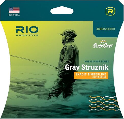 RIO Products Ambassador Series Skagit Timberline Fly Line - Gray Struznik - 18ft Shooting Head for Two-Handed Rods - Handles Heavy T-Tips & Flies with Precision in Saudi Arabia