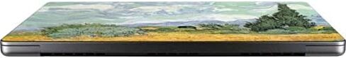 غلاف كمبيوتر محمول من Skinit متوافق مع جهاز MacBook Pro 14in (2021) - Bridgeman Art Van Gogh - Wheatfield بتصميم Cypresses in Saudi Arabia