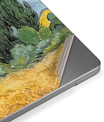 غلاف كمبيوتر محمول من Skinit متوافق مع جهاز MacBook Pro 14in (2021) - Bridgeman Art Van Gogh - Wheatfield بتصميم Cypresses in Saudi Arabia