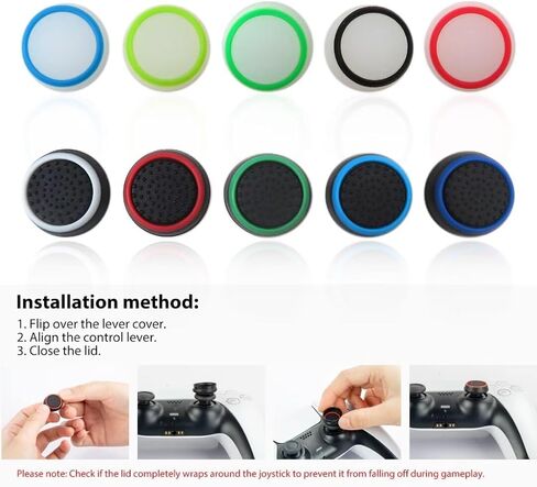 20x Thumbstick Silicone Case for PS5, for PS4, for Xbox One, for Xbox Series X/S Controller Joystick Grips in Saudi Arabia