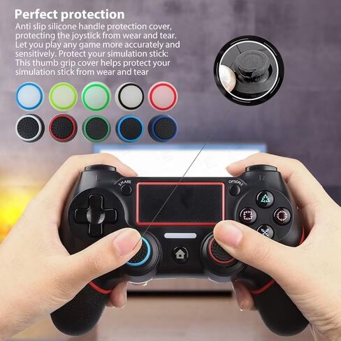 INGQI 20 Pieces Analog Stick Joystick Controller Performance Thumb Grips Compatible for PS5, for PS4, for Xbox One, for Xbox Series X/S Controller Joystick Grips in Saudi Arabia