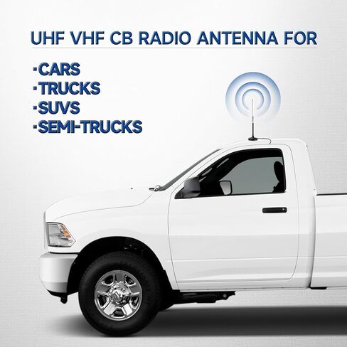 Superbat 27MHz CB Antenna with Magnetic Base PL259 & BNC Male Connector for Cobra Midland Galaxy Uniden Radioddity Texas Ranger RoadKing Vehicle Car Truck Mobile CB Radio in Saudi Arabia