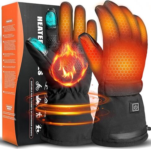 Heated Gloves 5V 5000mAh Rechargeable Battery Heated Gloves for Women with Touch Screen Non-Slip Adjustable Wrist Design Heated Hunting Gloves for Driving Camping in Saudi Arabia