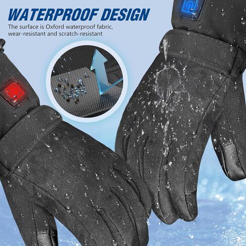 Heated Gloves 5V 5000mAh Rechargeable Battery Heated Gloves for Women with Touch Screen Non-Slip Adjustable Wrist Design Heated Hunting Gloves for Driving Camping in Saudi Arabia