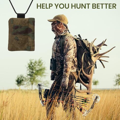 Camouflage Mouth Call Holder, Holds 12 Diaphragm Reeds，3.54" x 4.72" Whistle Pouch for Elk & Turkey Call Holder, Flap with Internal Divider & Neck Lanyard for Hunting & Survival Gear in Kuwait