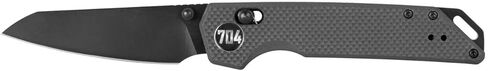 704 سكين جيب قابل للطي EDC من Gear Hornet مع قفل العارضة | شفرة تانتو عكسية مقاس 3.17 بوصة، فولاذ D2، مقبض G10، مشبك جيب قابل للعكس | أسود in Kuwait