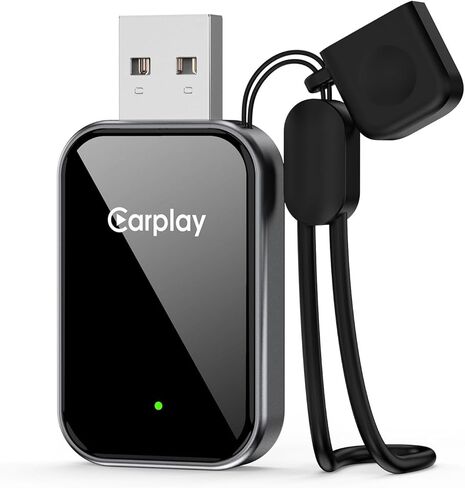 محول CarPlay اللاسلكي لأجهزة Apple iPhone - تشغيل السيارة السلكية 2025 إلى دونجل لاسلكي، توصيل وتشغيل USB-A/C، محول Bluetooth CarPlay الثابت فقط لهاتف iPhone iOS 10+ والسيارات مع تشغيل السيارة السلكية من المصنع in Kuwait