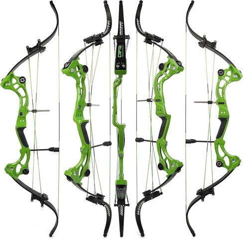 AMEYXGS Bowfishing Recurve Bow 50 inch Lever Bow IBO:320 fps Draw Weight 30-55LB for Right Hand Archer in Saudi Arabia