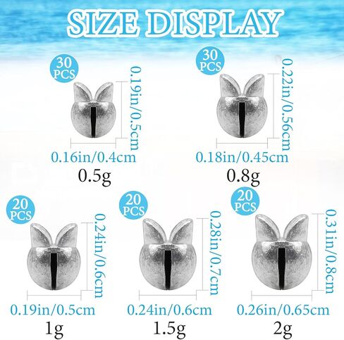 Fishing Weights Sinkers, 250/120pcs Lead Split Shot Fishing Sinkers Open Mouth Design Weights Clip Freshwater Saltwater Fishing Accessories in Saudi Arabia