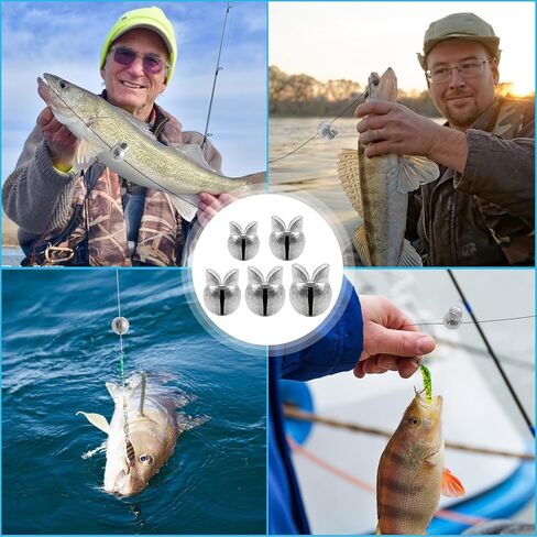 Fishing Weights Sinkers, 250/120pcs Lead Split Shot Fishing Sinkers Open Mouth Design Weights Clip Freshwater Saltwater Fishing Accessories in Saudi Arabia