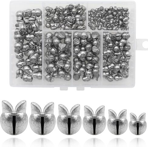 Fishing Weights Sinkers, 250/120pcs Lead Split Shot Fishing Sinkers Open Mouth Design Weights Clip Freshwater Saltwater Fishing Accessories in Saudi Arabia