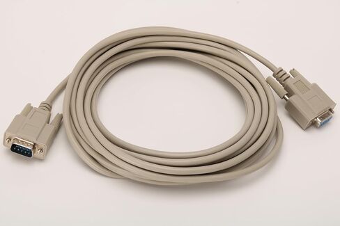 كابل تمديد تسلسلي من Wirenest® 25FT DB9 ذكر إلى أنثى - كابل RS232 مستقيم، موصلات مصبوبة، محمية بالكامل، نقل بيانات موثوق لأجهزة المودم، وأجهزة التوجيه، وCNC، والمعدات الصناعية in Kuwait