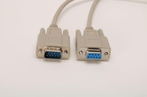 كابل تمديد تسلسلي من Wirenest® 25FT DB9 ذكر إلى أنثى - كابل RS232 مستقيم، موصلات مصبوبة، محمية بالكامل، نقل بيانات موثوق لأجهزة المودم، وأجهزة التوجيه، وCNC، والمعدات الصناعية in Kuwait