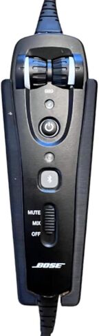 Secure Mount for Bose A20/A30 Headset Controller – 3D Printed with Heat-Resistant ABS (Bose A30, White) in Saudi Arabia
