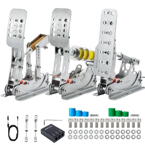 Simjack UT Sim Racing Pedals 200KG تحميل خلية الفرامل دواسة PC سباق محاكاة الدواسات استشعار الضغط HE دواسة هيدروليكية (UT-P3-H2) in Kuwait