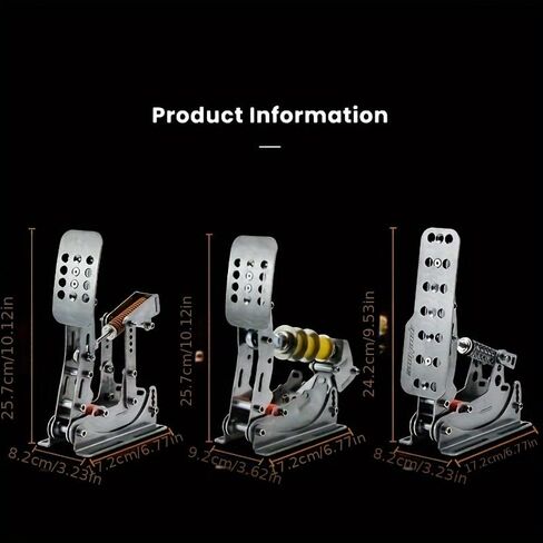 Simjack UT Sim Racing Pedals 200KG تحميل خلية الفرامل دواسة PC سباق محاكاة الدواسات استشعار الضغط HE دواسة هيدروليكية (UT-P3-H2) in Kuwait
