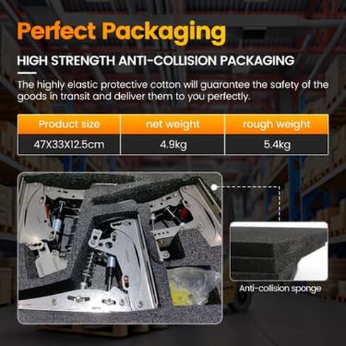 Simjack UT Sim Racing Pedals 200KG تحميل خلية الفرامل دواسة PC سباق محاكاة الدواسات استشعار الضغط HE دواسة هيدروليكية (UT-P3-H2) in Kuwait