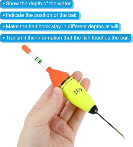 0.5oz Fishing Glowing Bobbers with Swivel, 3 Pack EVA Fishing Float Without Glow Sticks for Saltwater Freshwater Fishing in Saudi Arabia