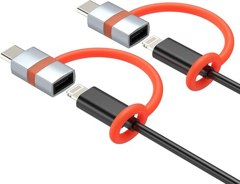 محول لايتنينج أنثى إلى USB C ذكر 60 وات (عبوة من قطعتين) لملحقات شاحن iPhone 17 16 15 Pro، كابل محول إضاءة من النوع C جاك لموصل IPad متوافق مع سامسونج in Saudi Arabia