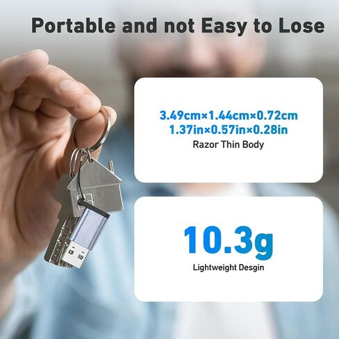 10Gbps USB Type-A to USB-C Adapter(2 Pack, Male to Female) Supporting 5V 3A Charging and 10Gbps Data Transmit in Saudi Arabia