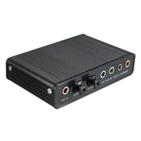 Professional USB Sound Card 6 Channel 5.1 Optical External Audio Card Converter CM6206 Chipset Compatible with Laptop Desktop(Blue) in Saudi Arabia